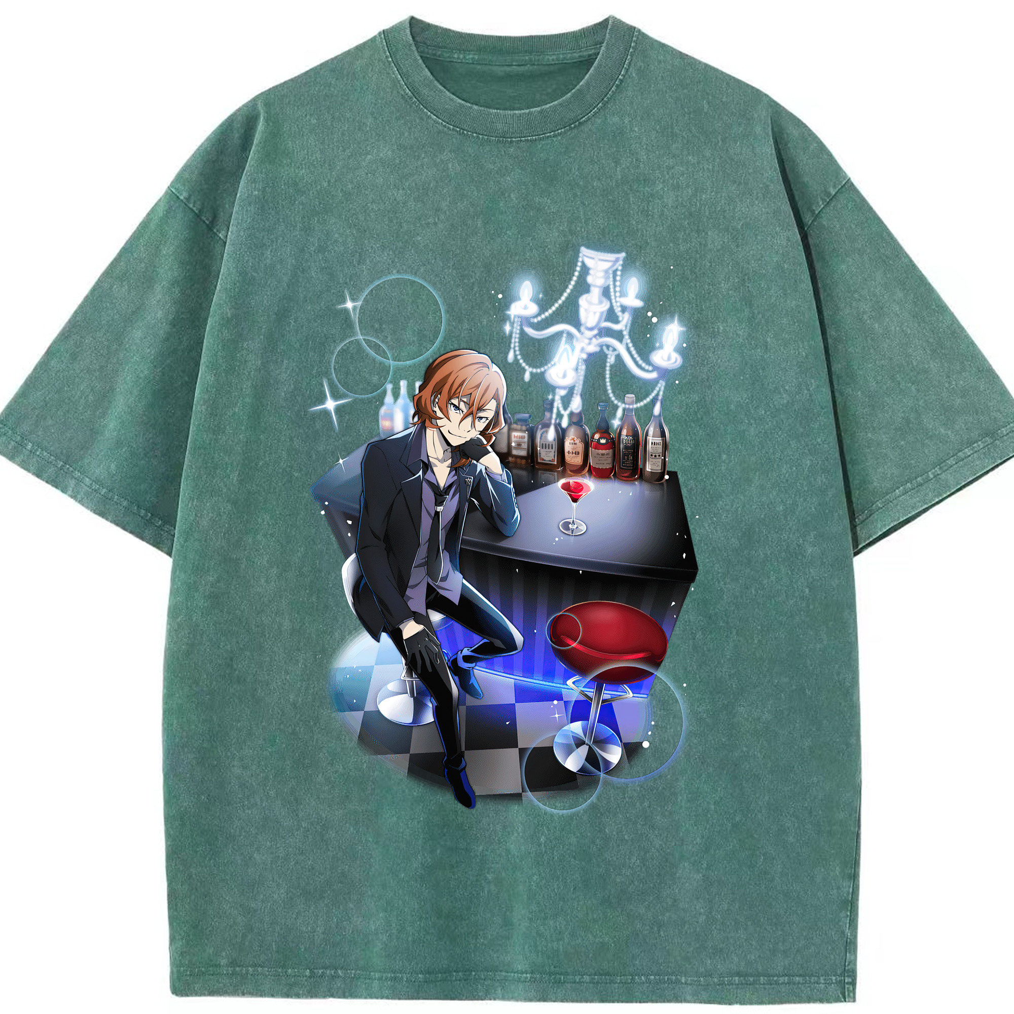 （画像用） 文豪ストレイドッグス Bungo Stray Dogs 綿100% ヴィンテージ風 半袖Tシャツ（フロントプリント）